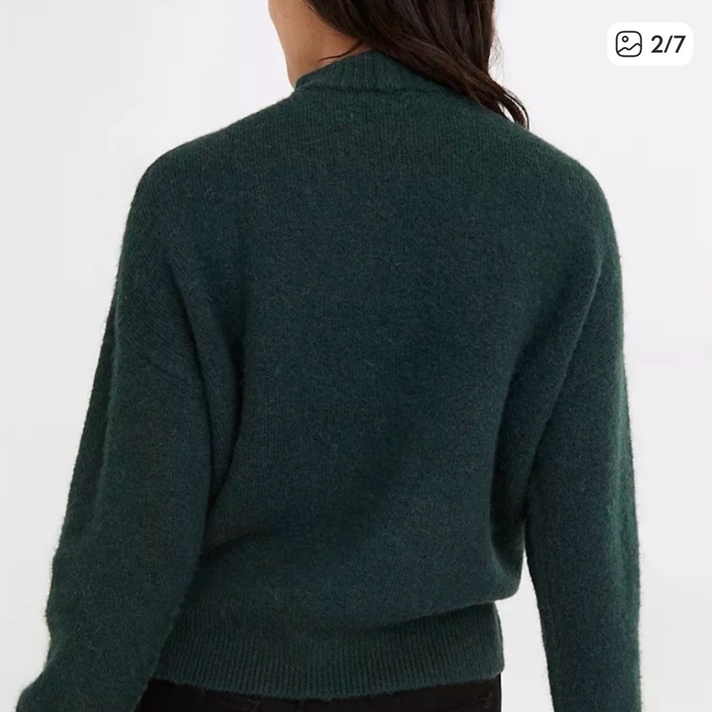 Madewell Dillon Alpaca Mock Turtleneck Sweater Fits like a SMALL - Picture 2 of 7